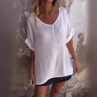 WW | T-Shirt Mit Übergroßem V-Ausschnitt Für Damen