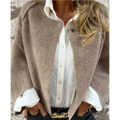W&W Mode | gemütliche cropped Jacke für Damen