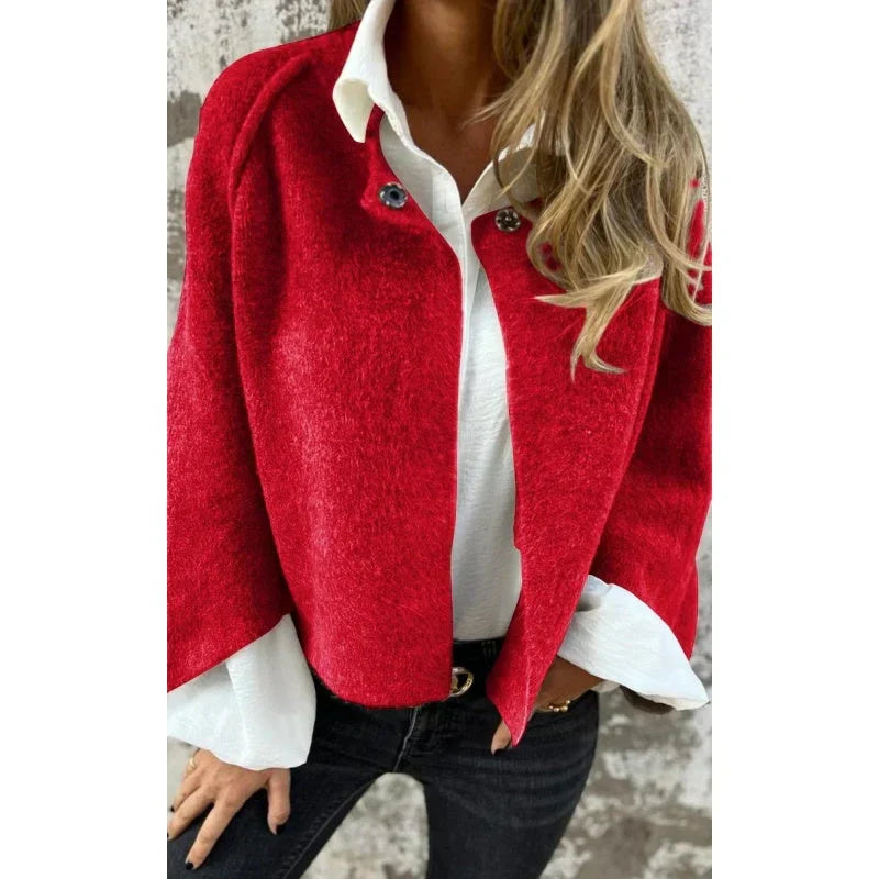 W&W Mode | gemütliche cropped Jacke für Damen