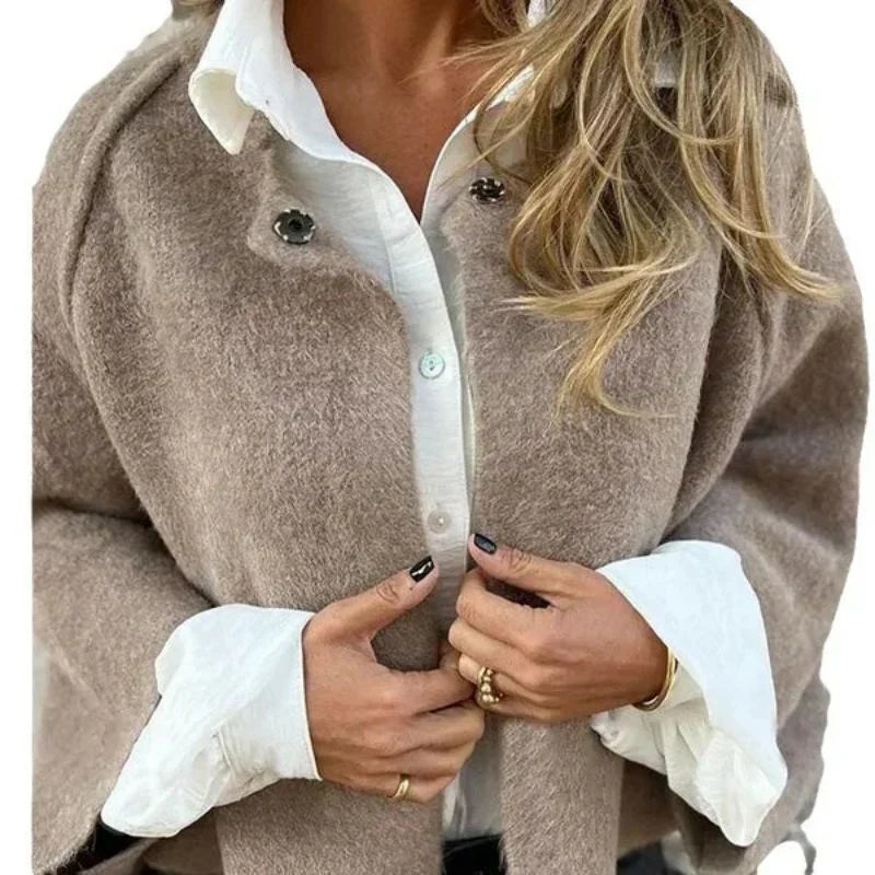W&W Mode | gemütliche cropped Jacke für Damen