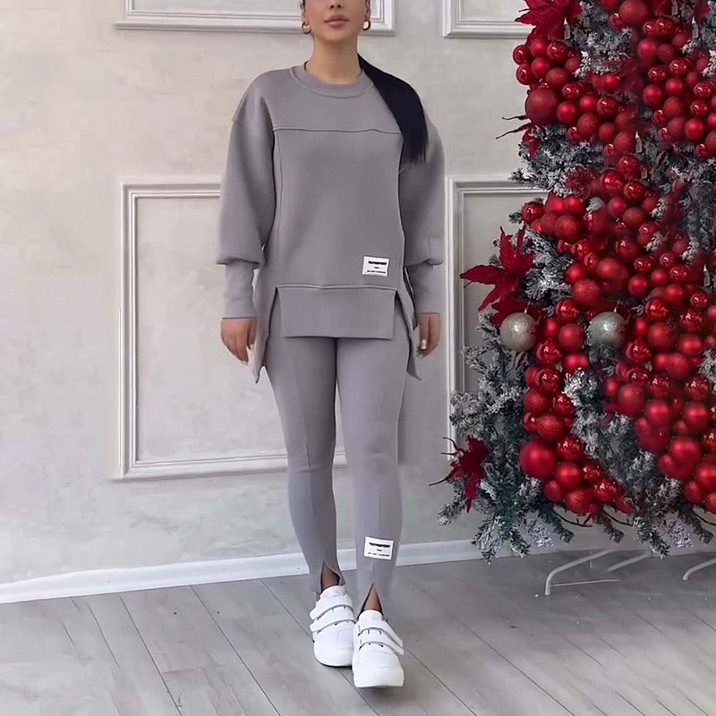 W&W Mode | Lässig Damen Sweatshirt Und Leggings Satz