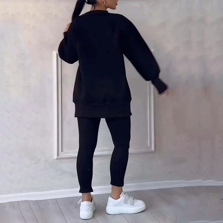 W&W Mode | Lässig Damen Sweatshirt Und Leggings Satz