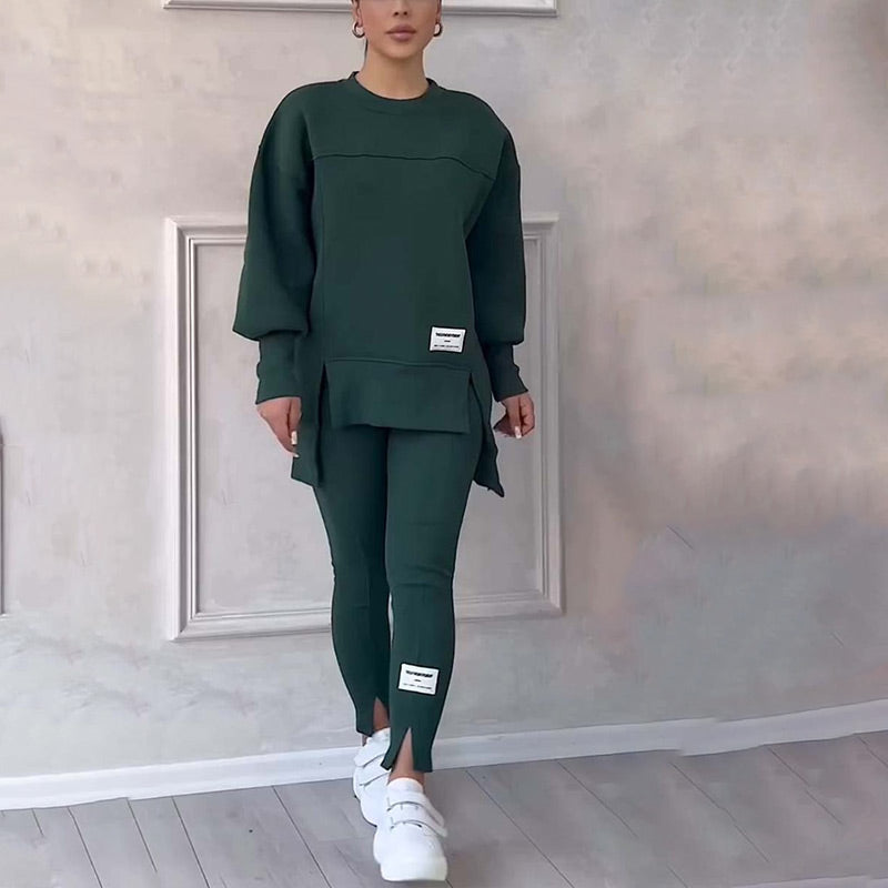 W&W Mode | Lässig Damen Sweatshirt Und Leggings Satz