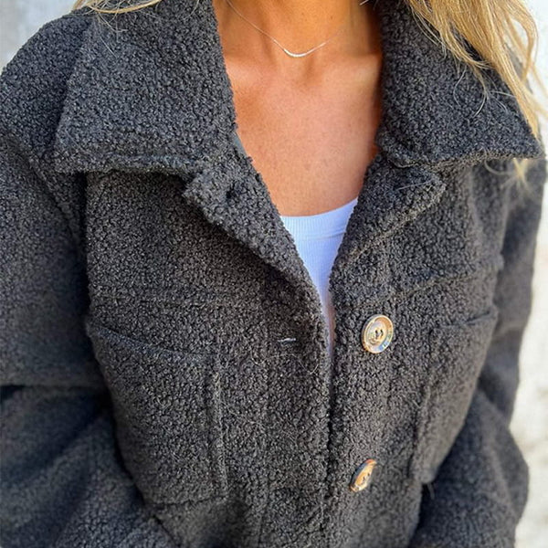 W&W Mode | Stilvolle Kurze Wolljacke Mit Revers
