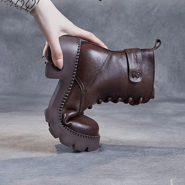 W&W Mode | Stylische Orthopädische Lederstiefel