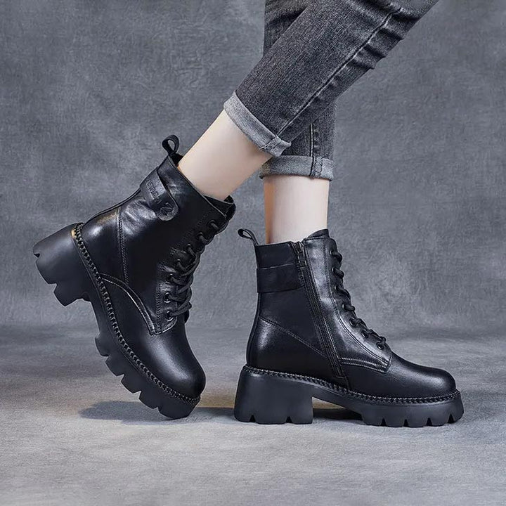 W&W Mode | Stylische Orthopädische Lederstiefel