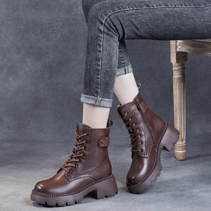 W&W Mode | Stylische Orthopädische Lederstiefel