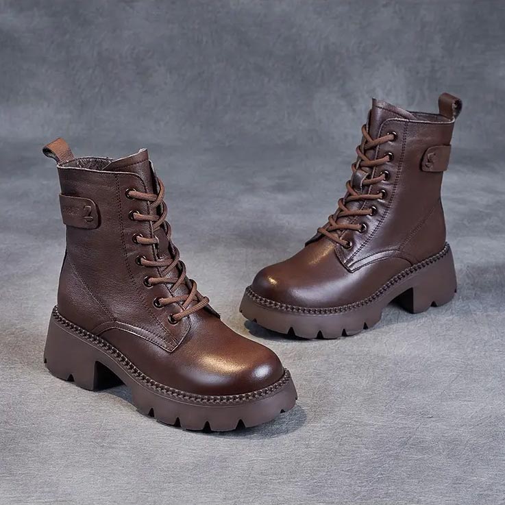 W&W Mode | Stylische Orthopädische Lederstiefel
