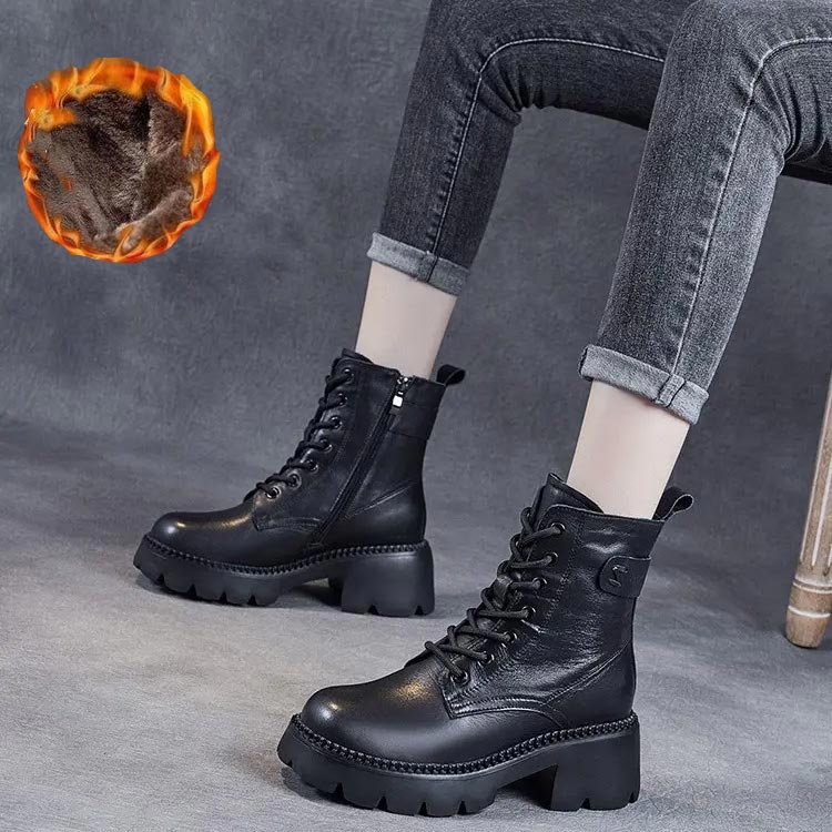 W&W Mode | Stylische Orthopädische Lederstiefel