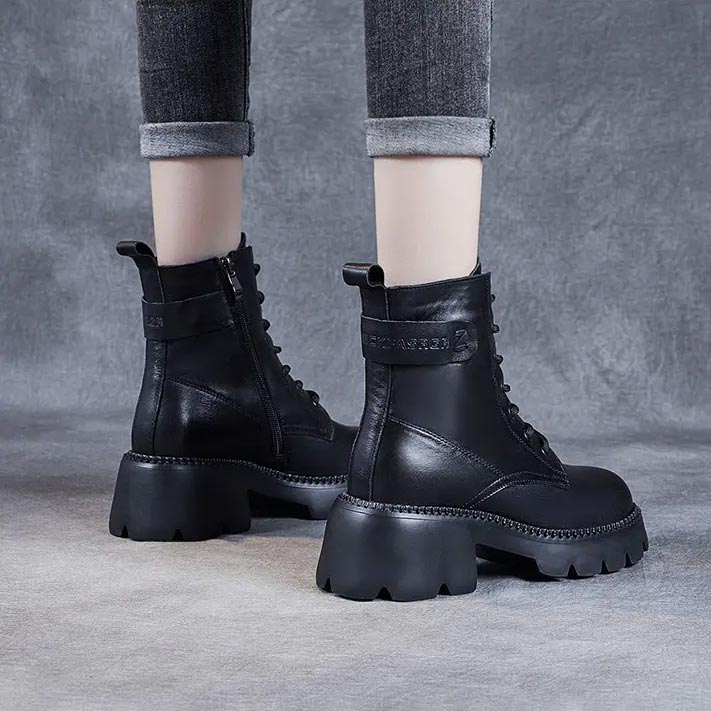 W&W Mode | Stylische Orthopädische Lederstiefel