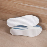 WW | Damen Slip on Sneakers mit Goldenen Reißverschlüssen und Erhöhtem Absatz