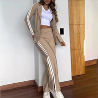 WW | Blazer Mit Kerbrevers Und Hose Mit Weitem Bein Satz