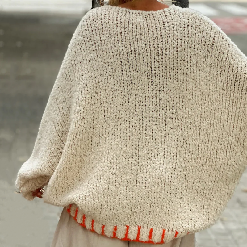 WW | V-Ausschnitt Strickpullover