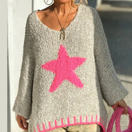 WW | V-Ausschnitt Strickpullover