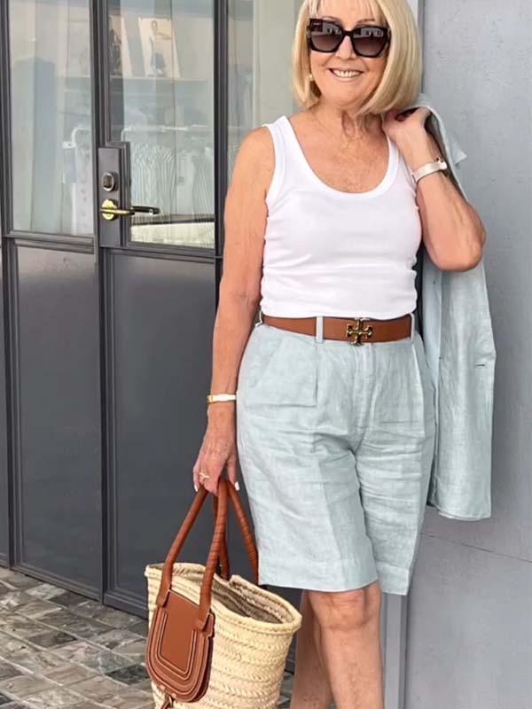 WW | Luftiges Satz Aus Geblümter Jacke & Shorts