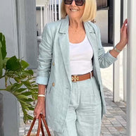 WW | Luftiges Satz Aus Geblümter Jacke & Shorts