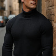 WW | Softer & More Comfortable Men's Turtleneck Sweater Made of Cotton