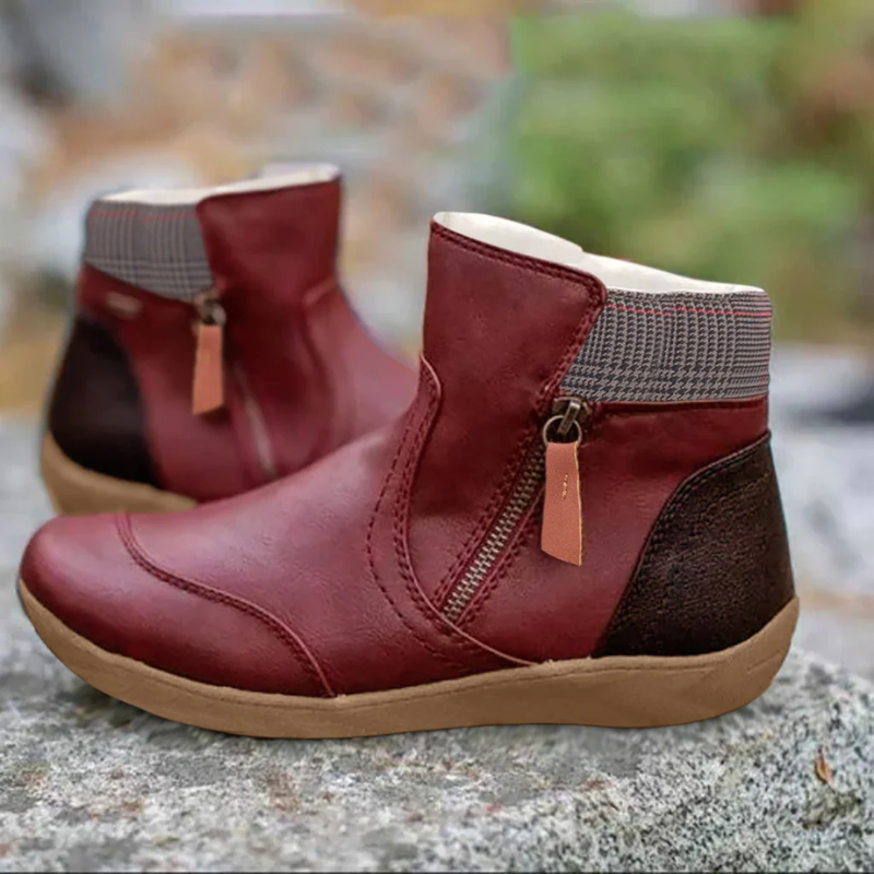 WW | Stiefeletten Damen Flach Wasserdicht