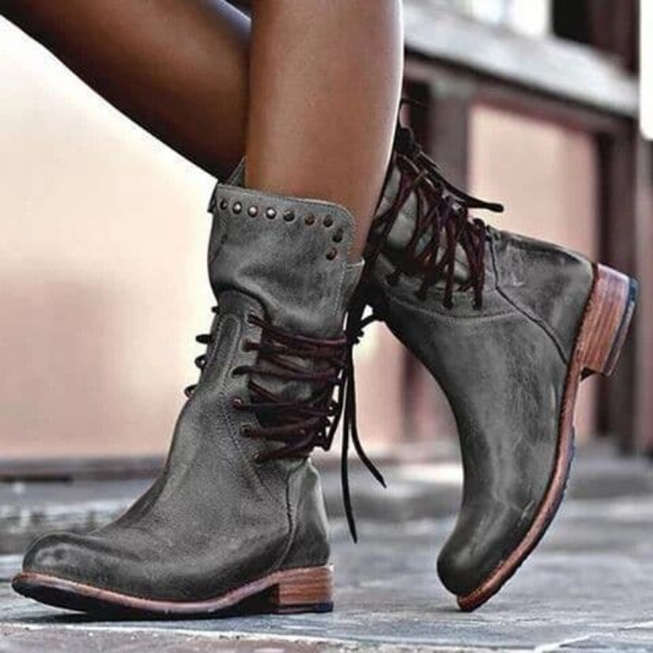 W&W Mode | Stiefeletten Damen Schwarz Wasserdicht