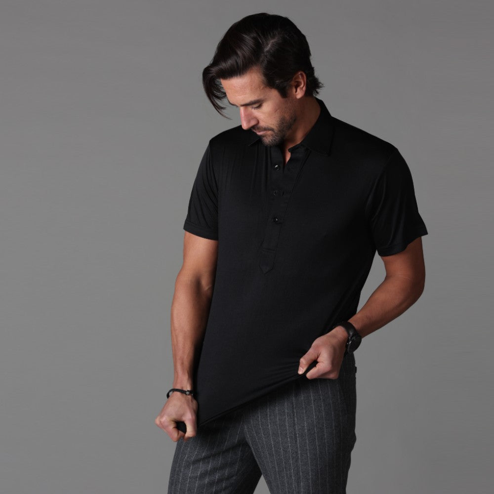 WW | Kleid-Polo mit Steifem Kragen