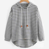 WW | Gestreifter Freizeit Hoodie