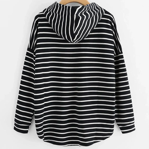 WW | Gestreifter Freizeit Hoodie