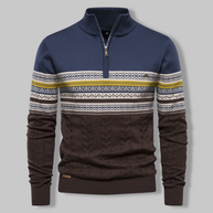 WW | Striped Zip Sweater