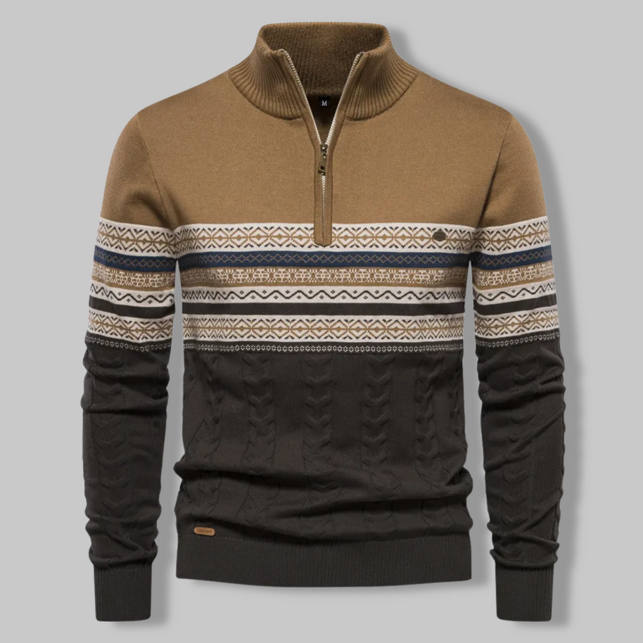 WW | Striped Zip Sweater