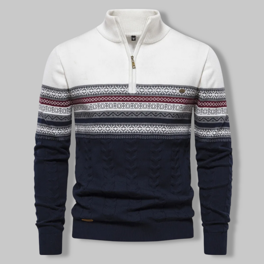 WW | Striped Zip Sweater