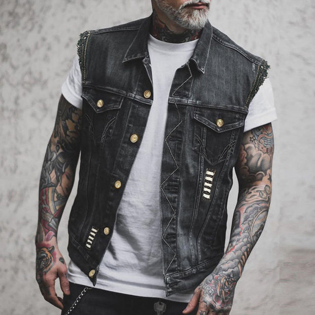 WW | Denim Weste Für Herren Lässig, Vielseitig & Komfortabel