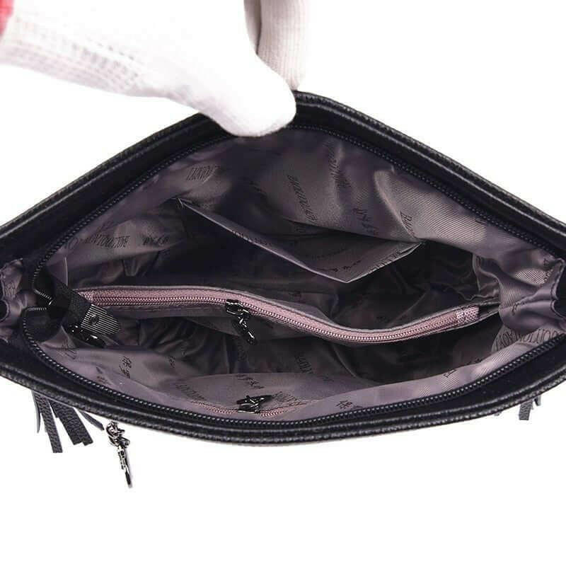 W&W Mode | Leder Schultertasche Organisiert Bleiben Mit Stil!