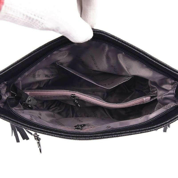 WW | Leder Schultertasche Organisiert Bleiben Mit Stil!