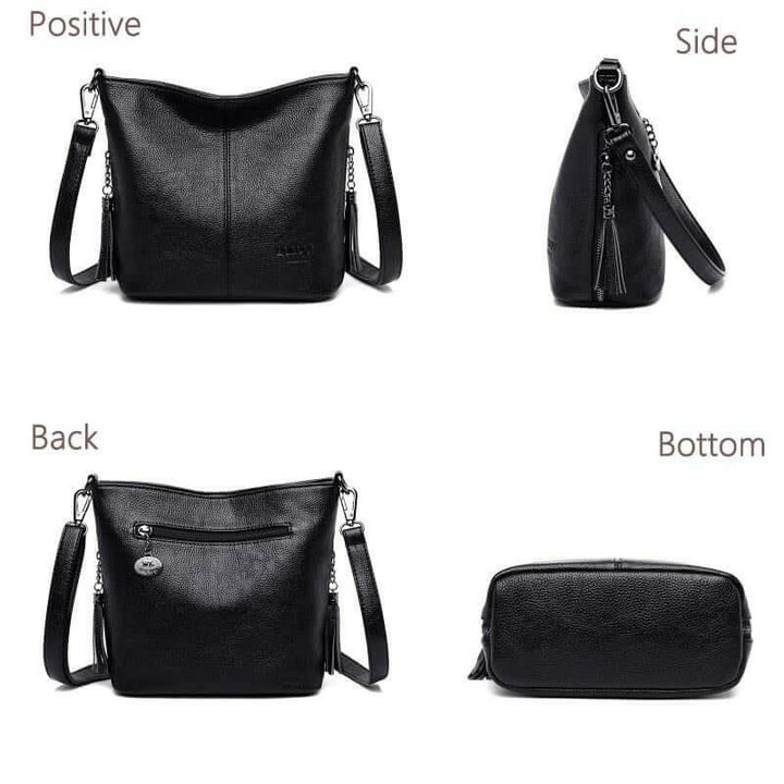 W&W Mode | Leder Schultertasche Organisiert Bleiben Mit Stil!