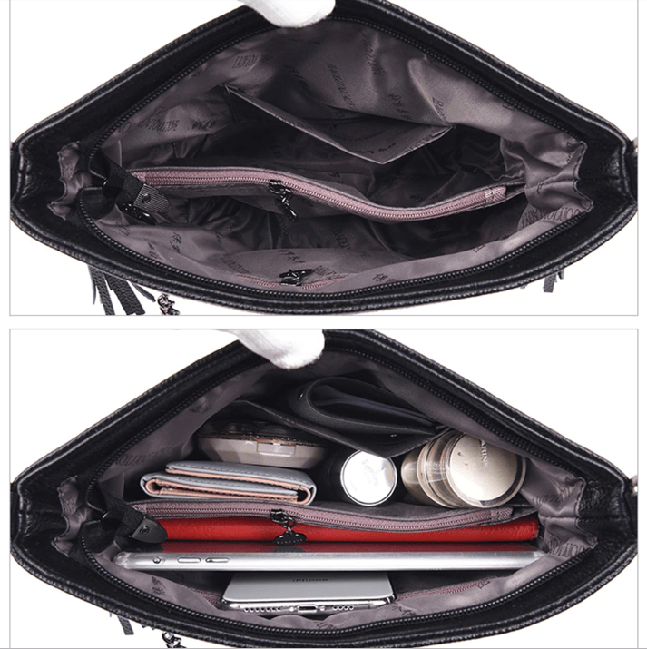 W&W Mode | Leder Schultertasche Organisiert Bleiben Mit Stil!