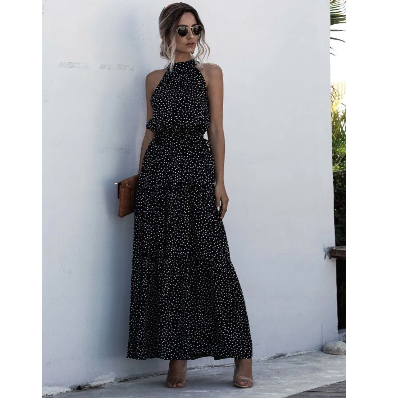 mit Raffungen und Tupfen