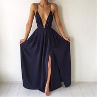 WW | Maxikleid mit Tiefem U-Ausschnitt
