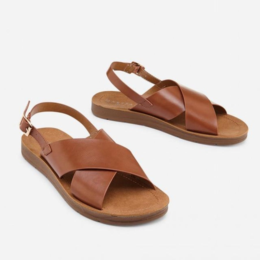 WW | Retro Dicke Sohle Offene Zehen Slip on Marken Design Niedrige Absätze Sandalen