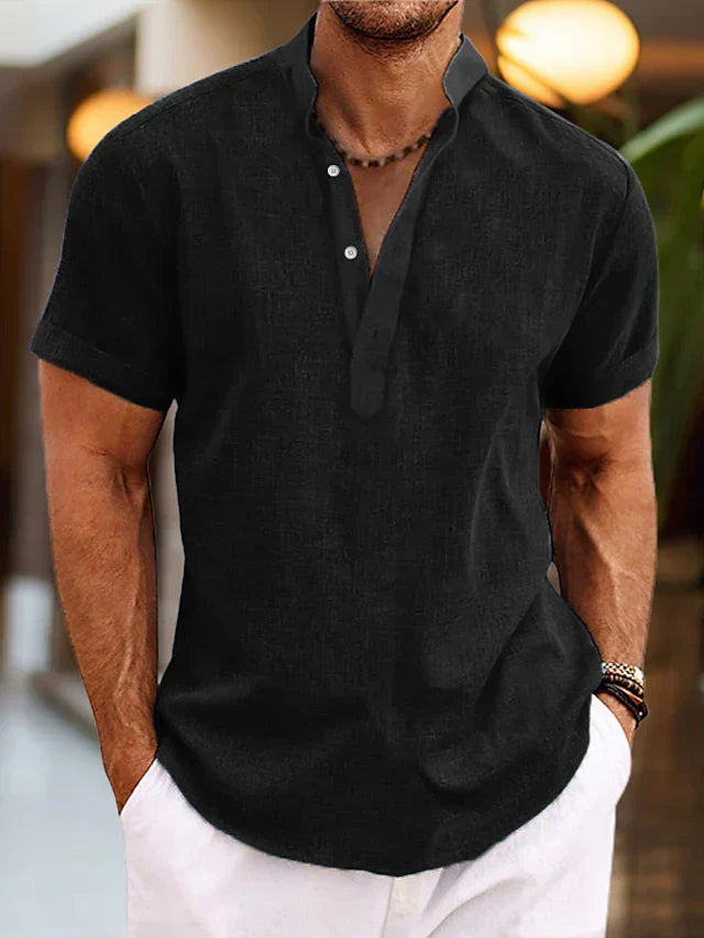 W&W Mode | Hochwertiges, Bequemes Herren Poloshirt Mit V-Ausschnitt