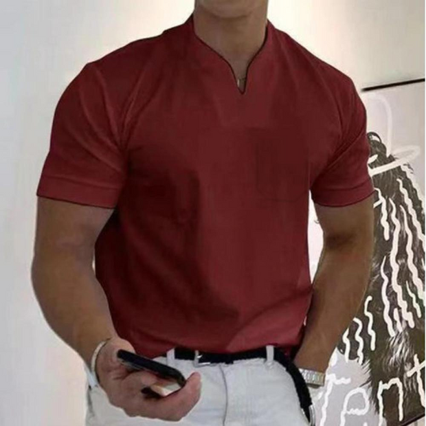 WW | T-shirt Weiß Herren V-ausschnitt