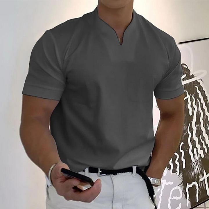 W&W Mode | T-shirt Weiß Herren V-ausschnitt