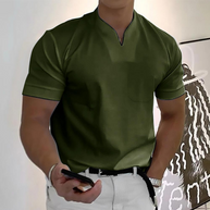 WW | T-shirt Weiß Herren V-ausschnitt