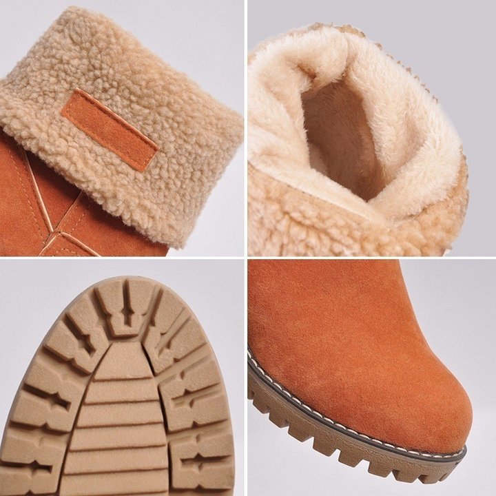 W&W Mode | Elegante Winter Stiefel mit Absatz für Frauen