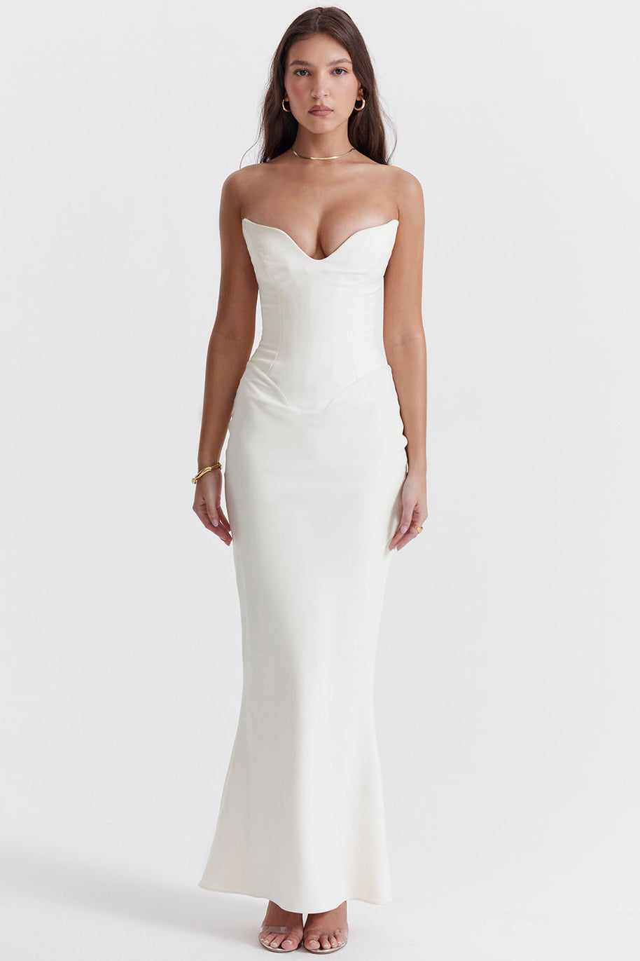 WW | Trägerlose Korsettkleid
