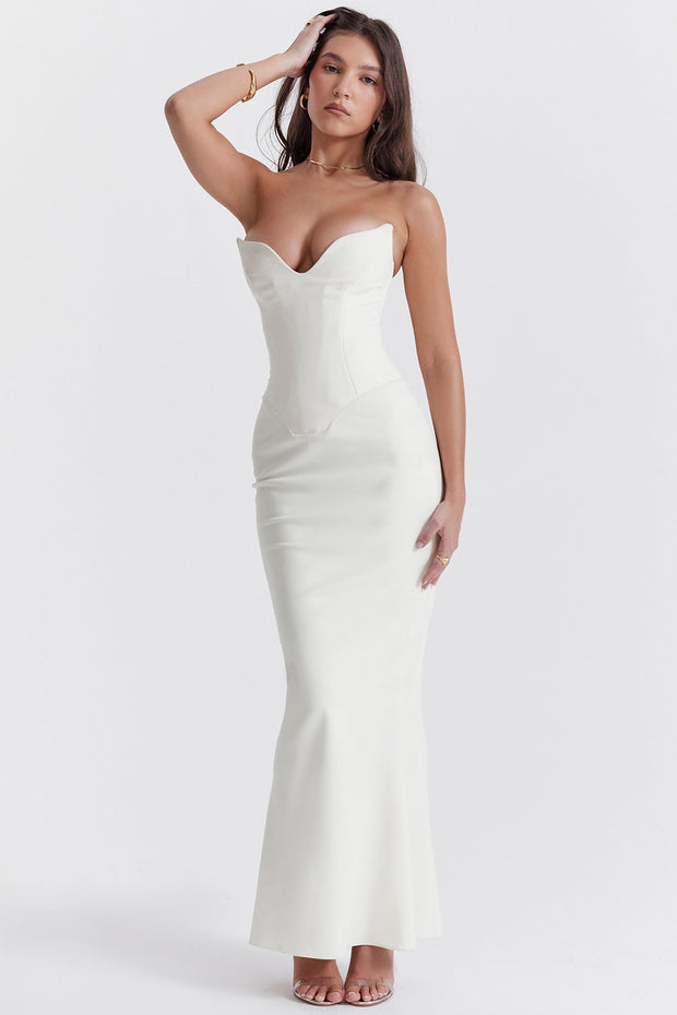 WW | Trägerlose Korsettkleid
