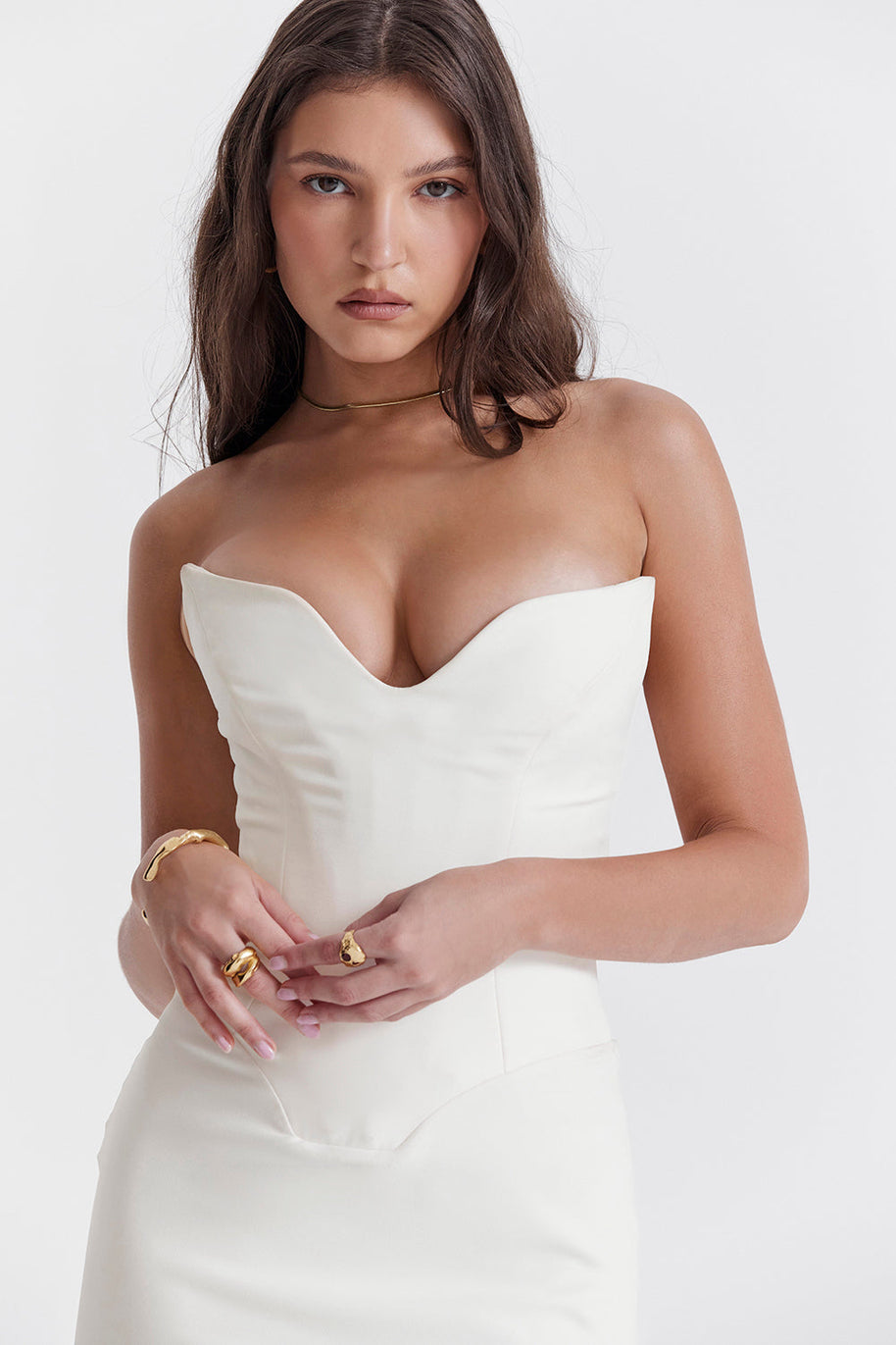 WW | Trägerlose Korsettkleid