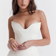WW | Trägerlose Korsettkleid