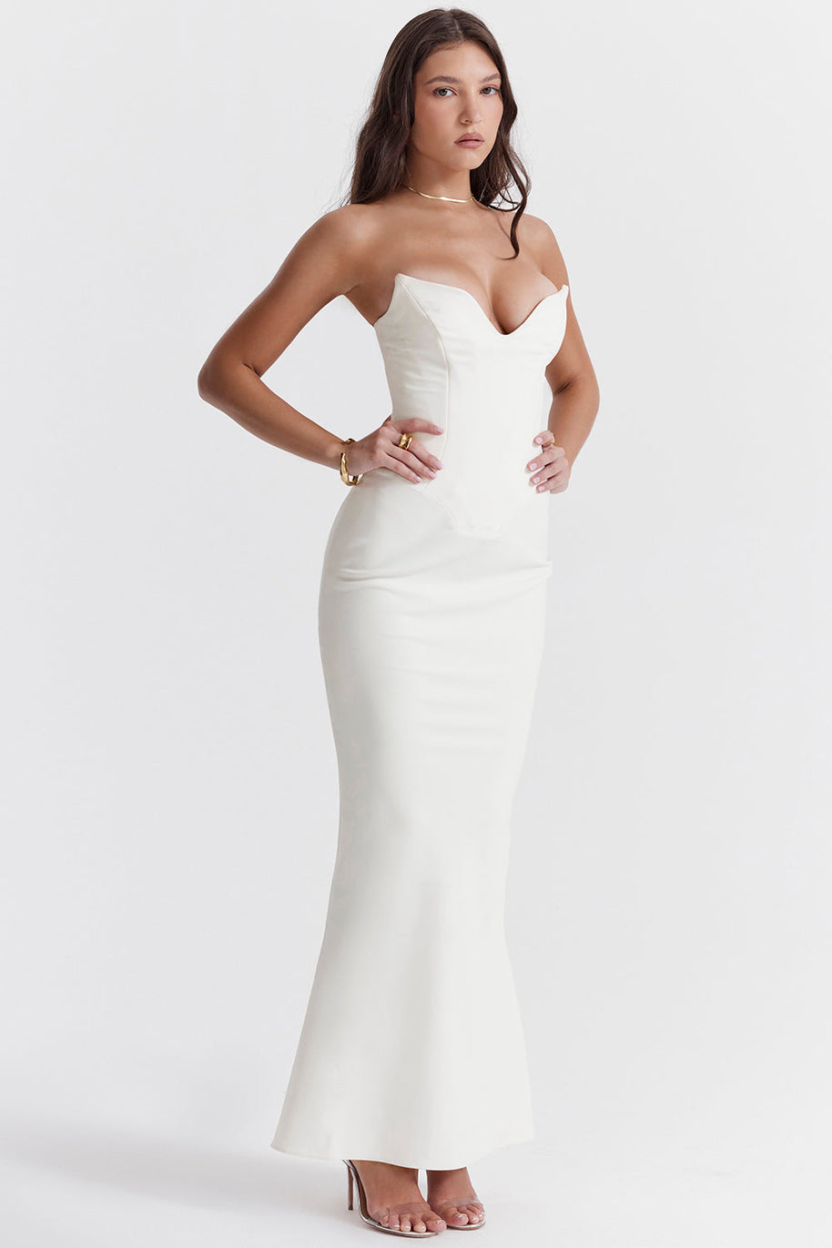 WW | Trägerlose Korsettkleid