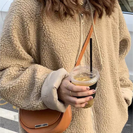 WW | Einfarbige Wendbare Jacke Mit Kapuze Und Reißverschluss