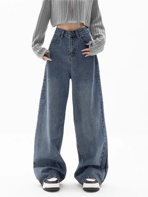 WW | Blaue Baggy Boyfriend Jeans