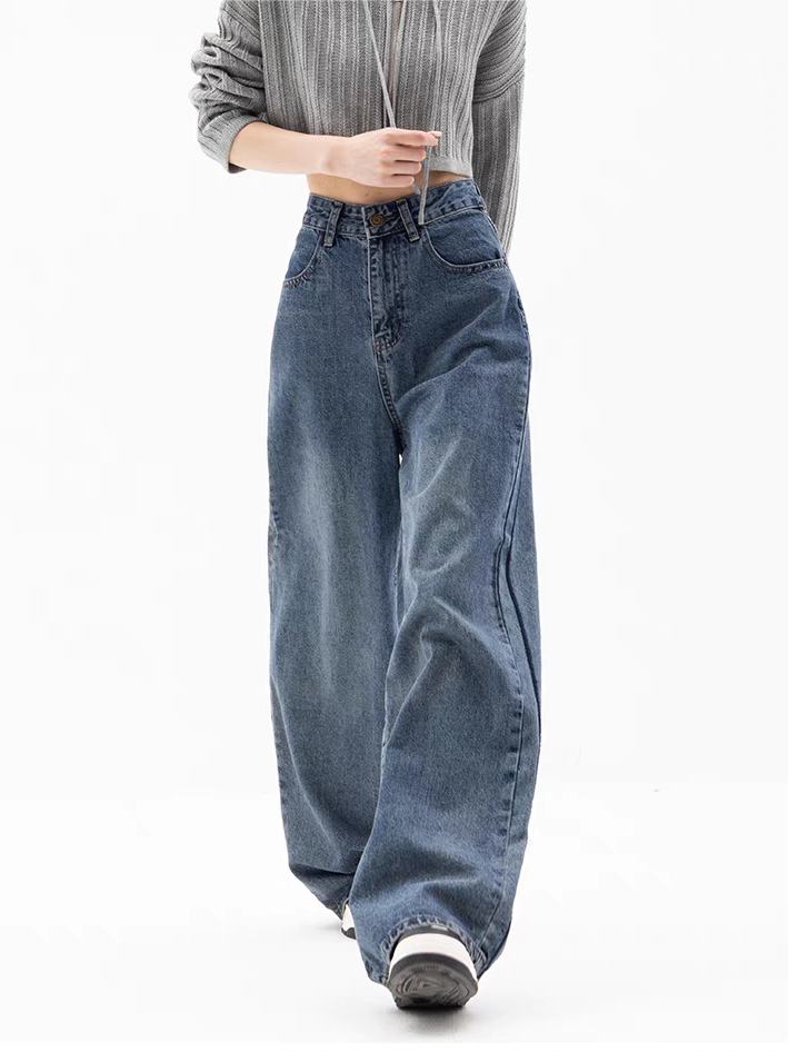 WW | Blaue Baggy Boyfriend Jeans